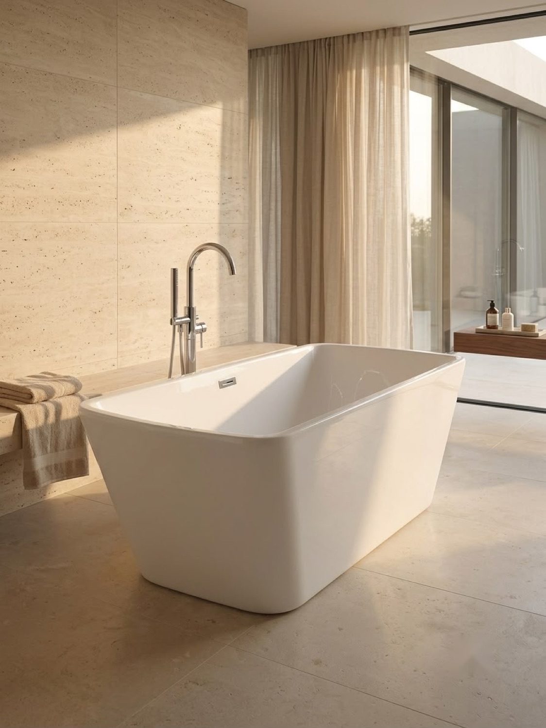 Baignoire îlot Ravel · en situation